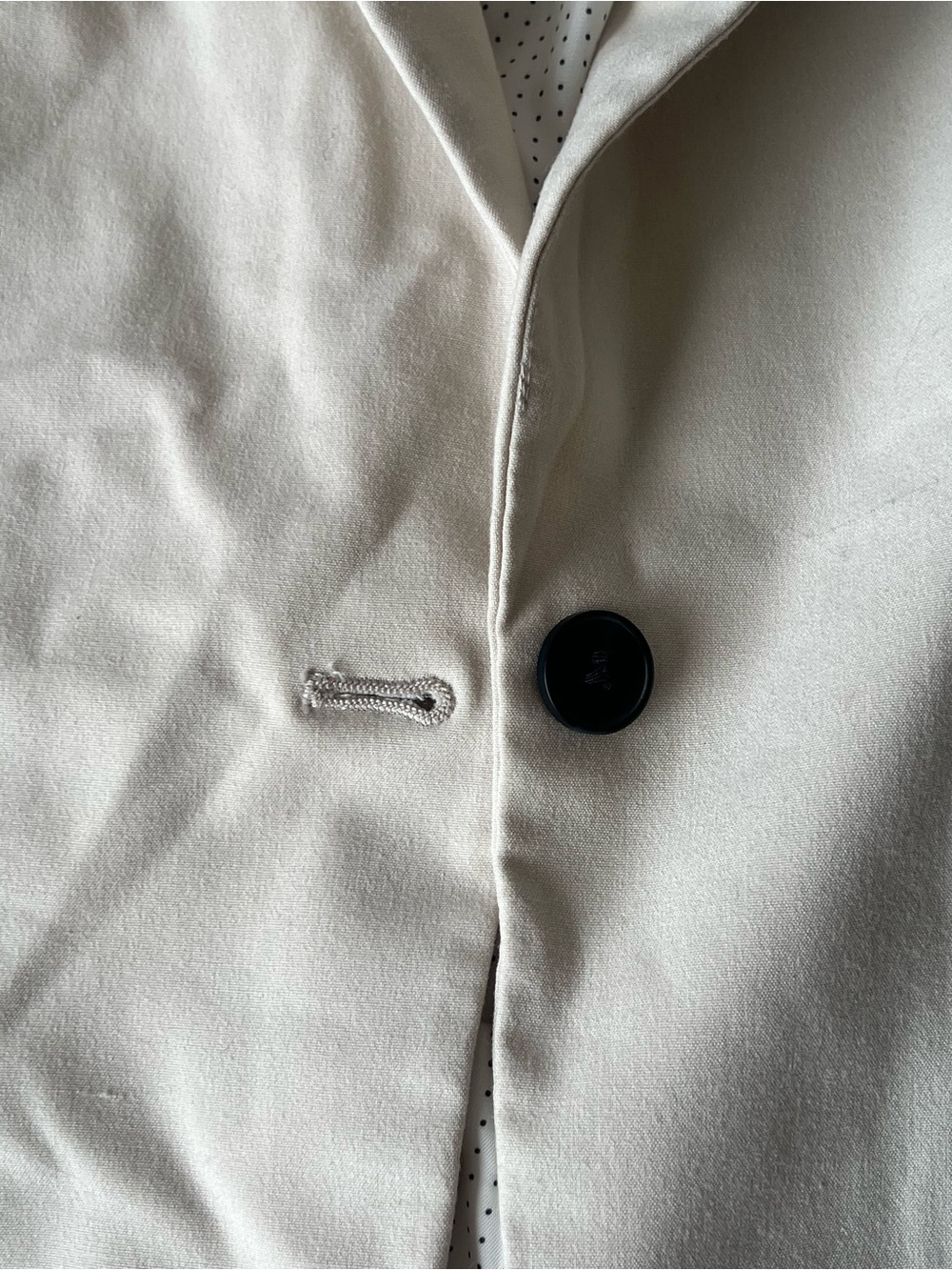 H&M Cream Single-Button Blazer Jacket - Picture 3 of 3